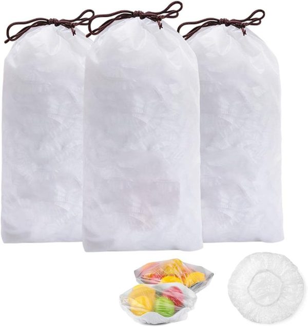 100pcs Disposable Flexible Transparent Plastic Food Storage Bags
