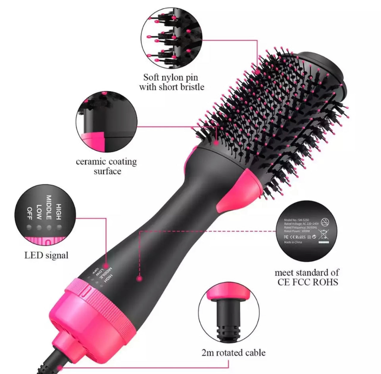 3 In 1 Hot Air Brush