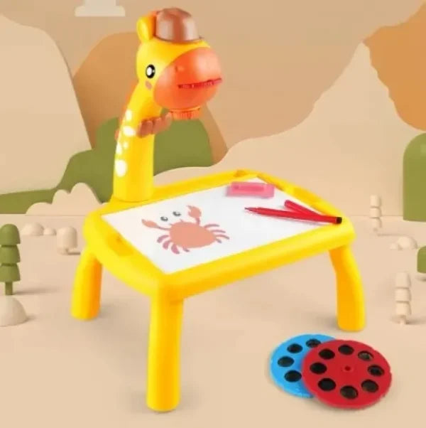 Table With Light And With Music Inside | Mini Art Drawing Board Leds Projector Light Toy Children Kids Painting Table Small Desk Big Size