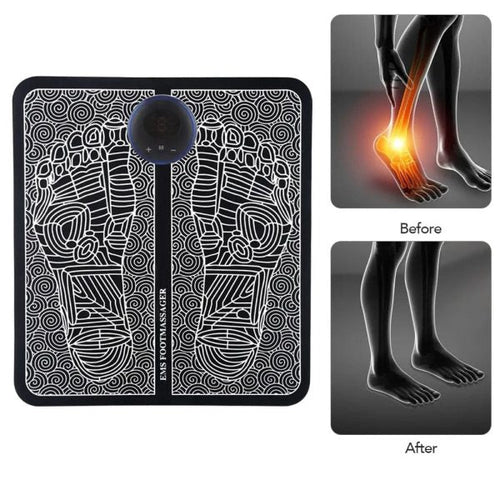 Foldable Electric EMS Foot Massager – Acupressure & Muscle Stimulation Pad | Physiotherapy & Leg Detox Spa Mat