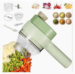 5 In 1 Handheld Hammer Electric Vegetable Cutter Set Mini Wireless Food Choppers Garlic Vegetable Chopper Slicer Machine