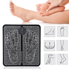 Foldable Electric EMS Foot Massager – Acupressure & Muscle Stimulation Pad | Physiotherapy & Leg Detox Spa Mat