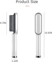 Hair Straightener Iron Brush Straight Hair Comb 2-in-1