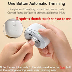 Automatic Electric Nail Clipper Trimmer For Elderly And Children Anti-splash Home Use Nail Scissors