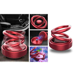Fancy Spiral Double Ring Rotating Car Perfume Air Freshener For Dashboard