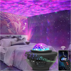 Galaxy Ocean Wave Light Projector With Speaker