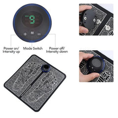 Foldable Electric EMS Foot Massager – Acupressure & Muscle Stimulation Pad | Physiotherapy & Leg Detox Spa Mat