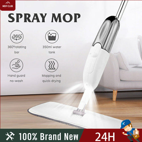Spray Mop for Fast Floor Cleaning Reusable 360° Rotating Handheld Household Cleaning Flat Mop Disposable Spray Mop
