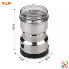 Raf Multi Purpose Electric Coffee Grinder Automatic Coffee Spice Bean Grinder Stainless Steel