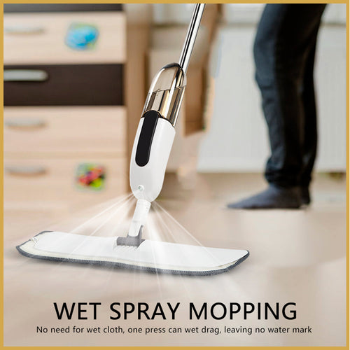 Spray Mop for Fast Floor Cleaning Reusable 360° Rotating Handheld Household Cleaning Flat Mop Disposable Spray Mop