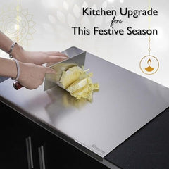 Stainless Steel Cutting Board! 🔪✨ Durable, Hygienic, And Easy To Clean—perfect For All Your Chopping Needs. A Must-have For Any Chef! – Size: 41x33cm